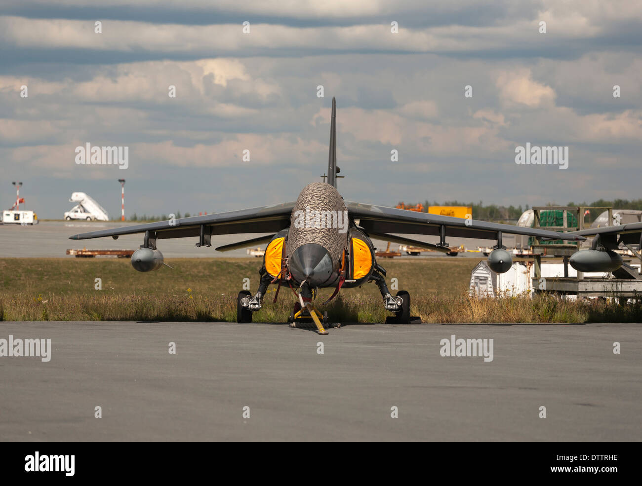 Alpha Jet at the Stanfield International Airport Stock Photo