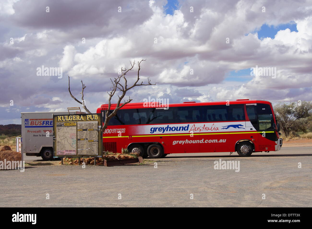 greyhound bus,australia Stock Photo