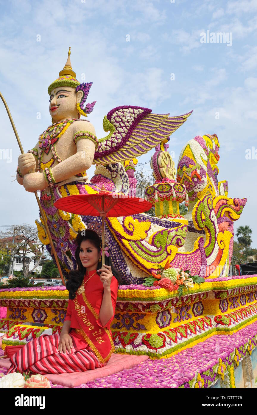 chiang mai flower festival,thailand Stock Photo