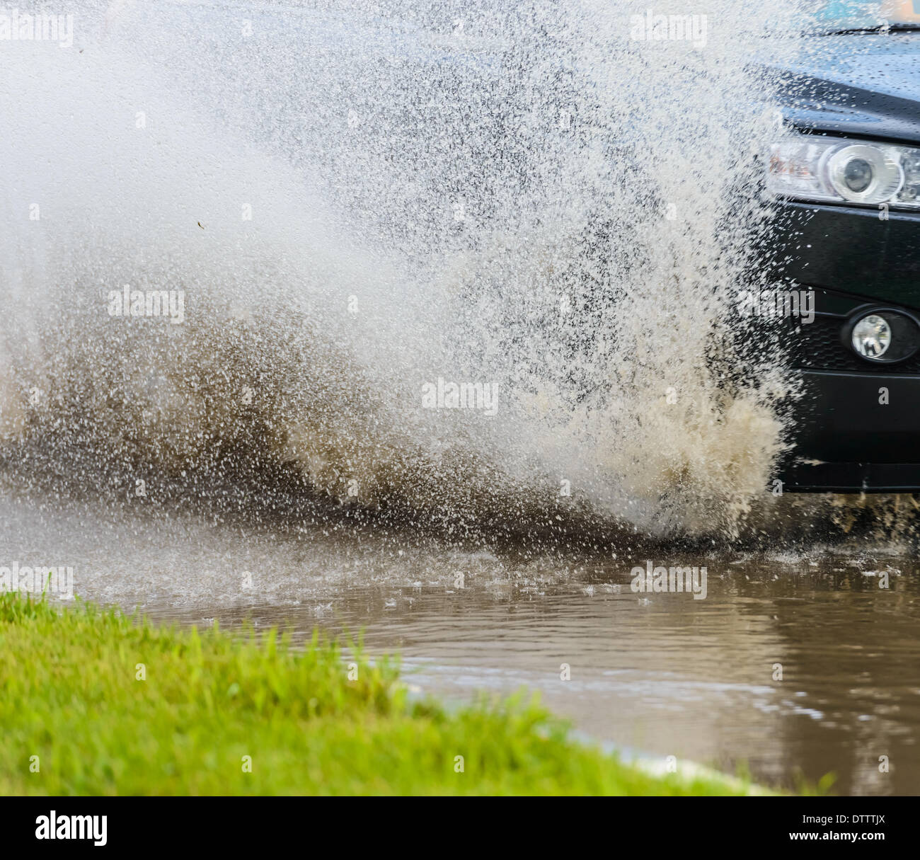 spray from the car Stock Photo - Alamy