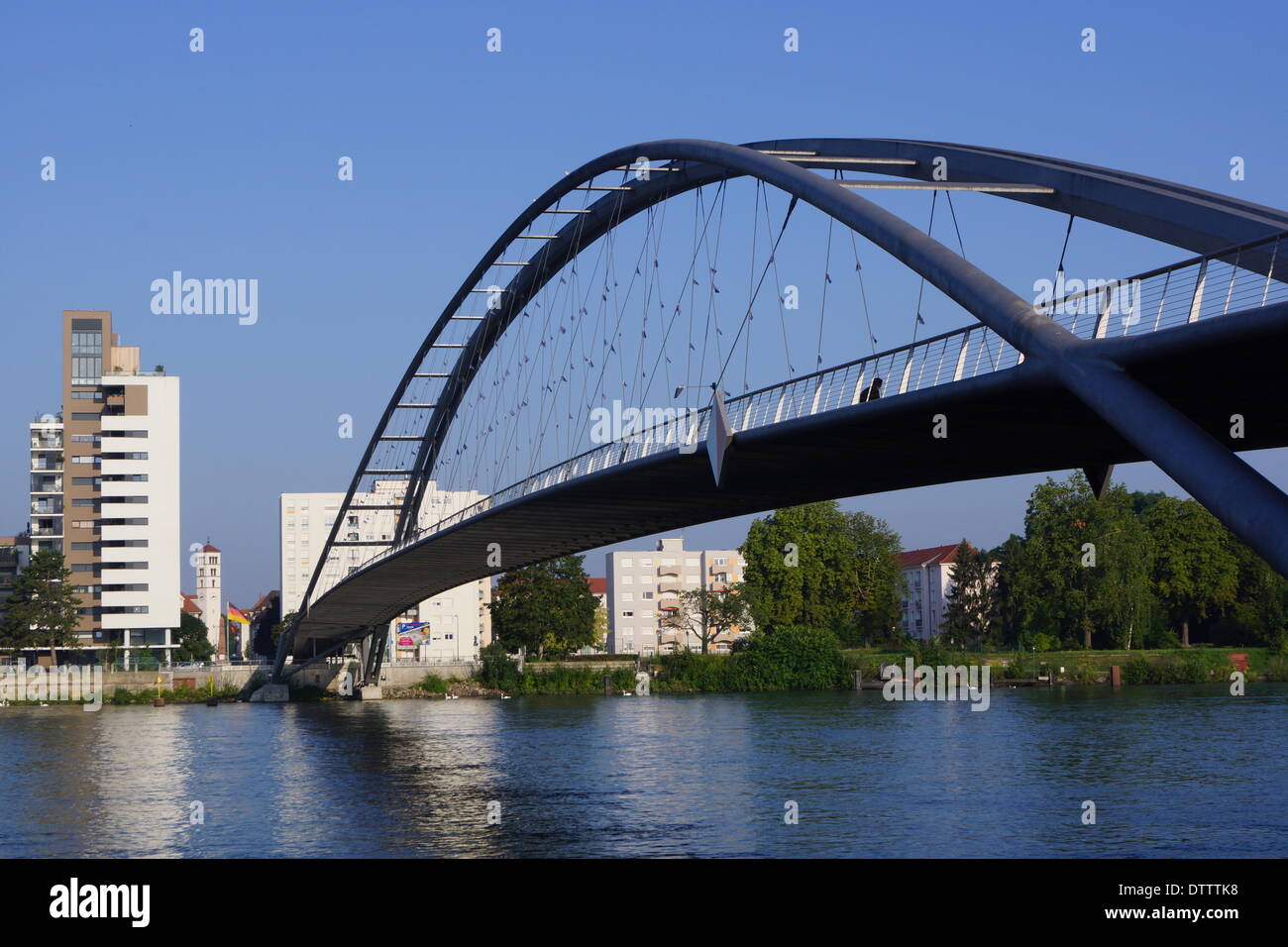 bridge three country,weil am rhein,germany Stock Photo