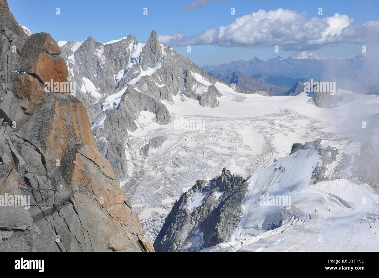 view from aiguille du midi,france Stock Photo - Alamy