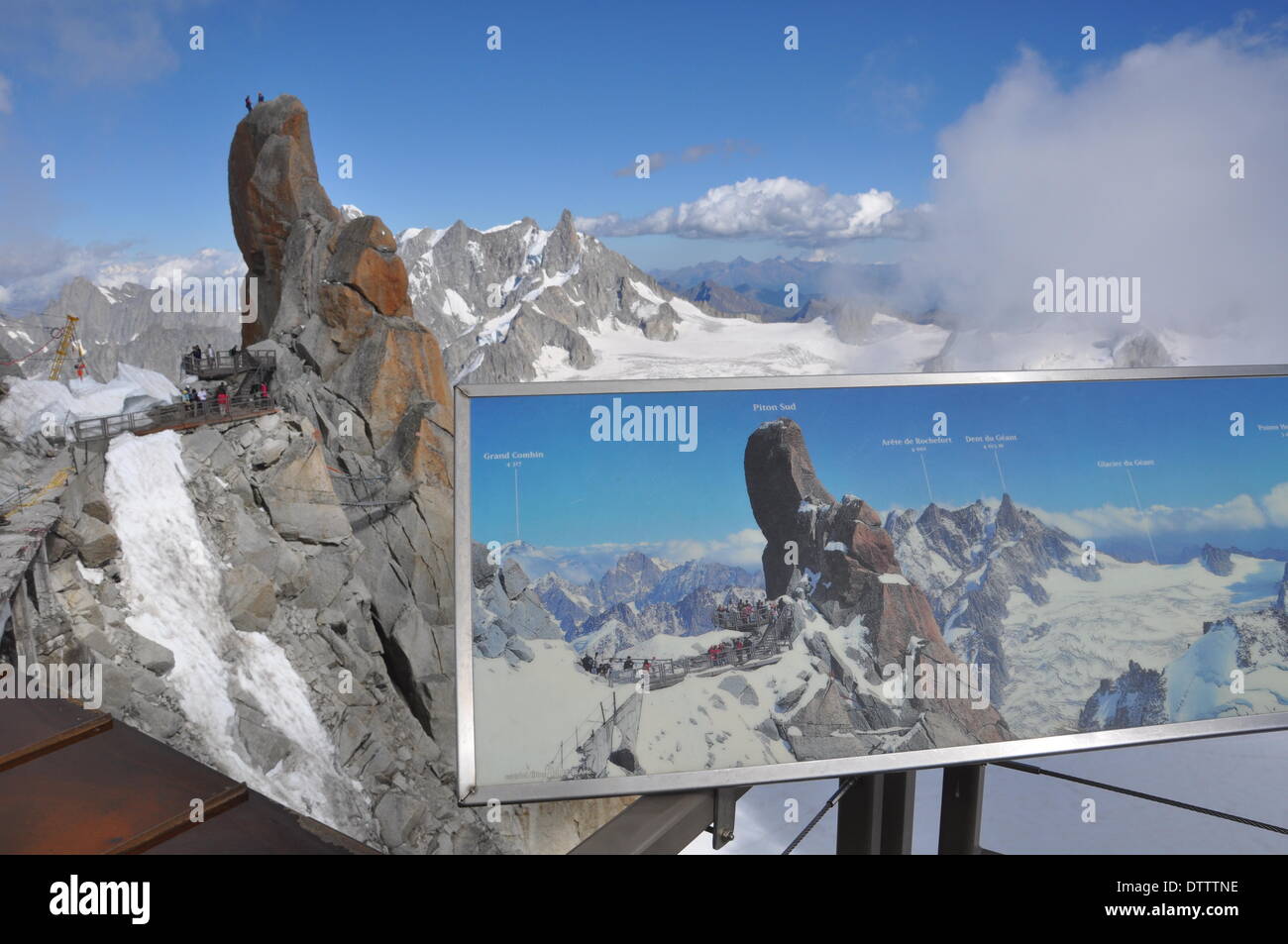 aiguille du midi,french alps Stock Photo - Alamy