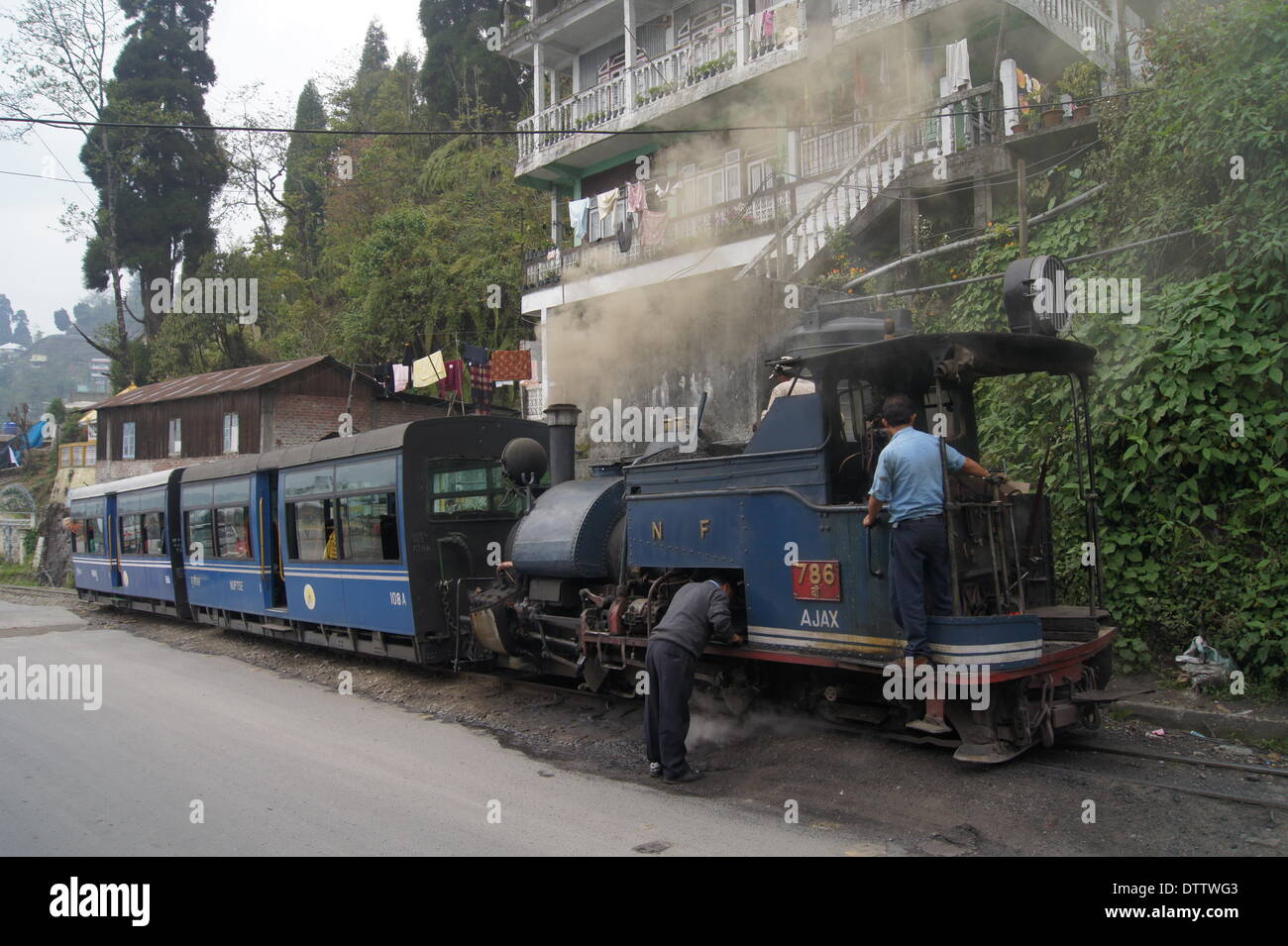 darjeeling himalayan railway,india Stock Photo