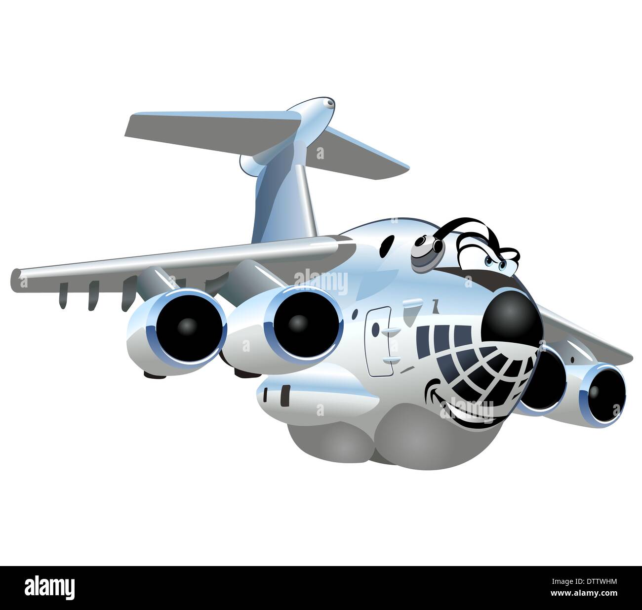 Cartoon cargo airplane hi-res stock photography and images - Alamy