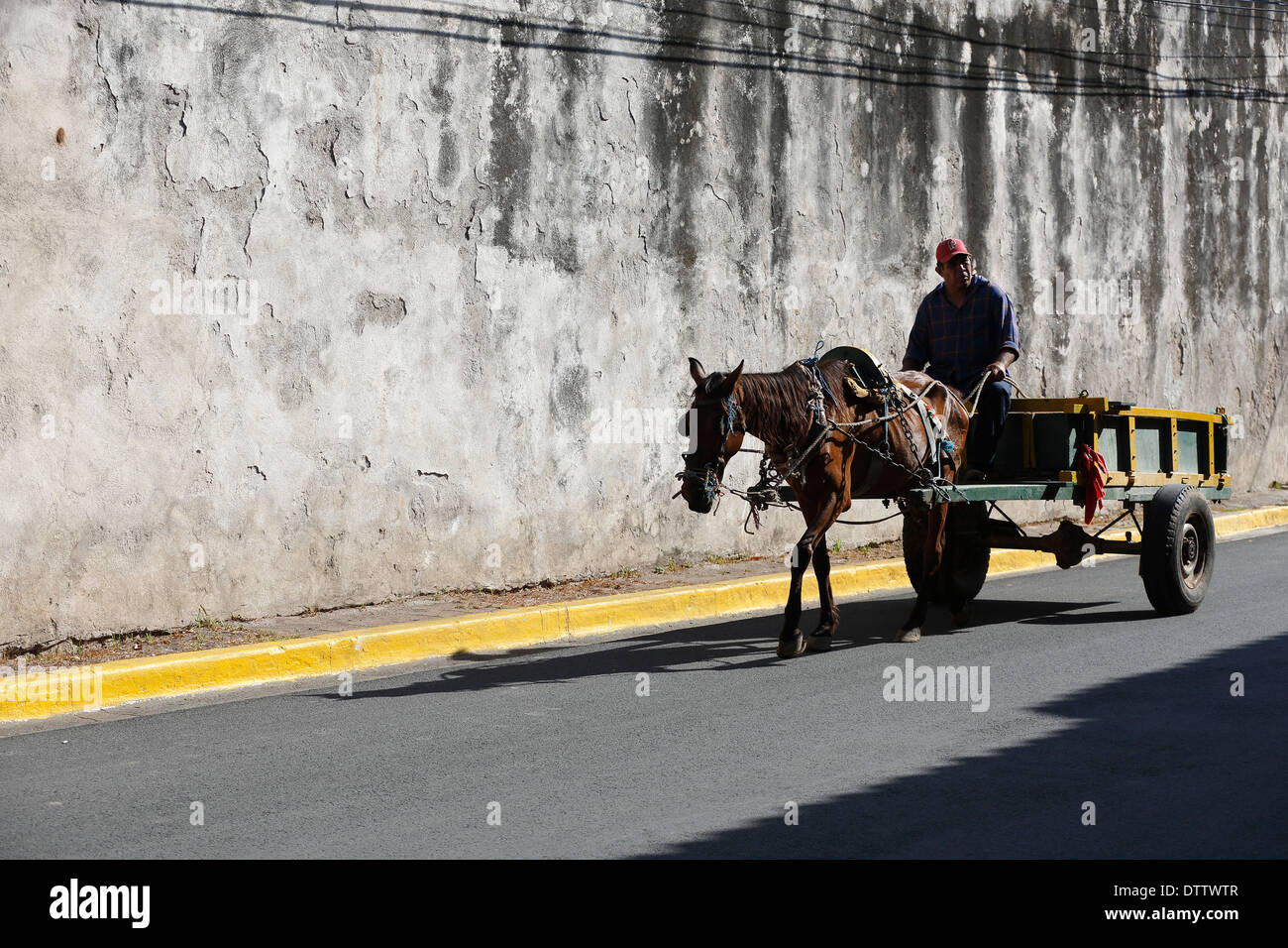 Horse cart, Granada Nicaragua Stock Photo