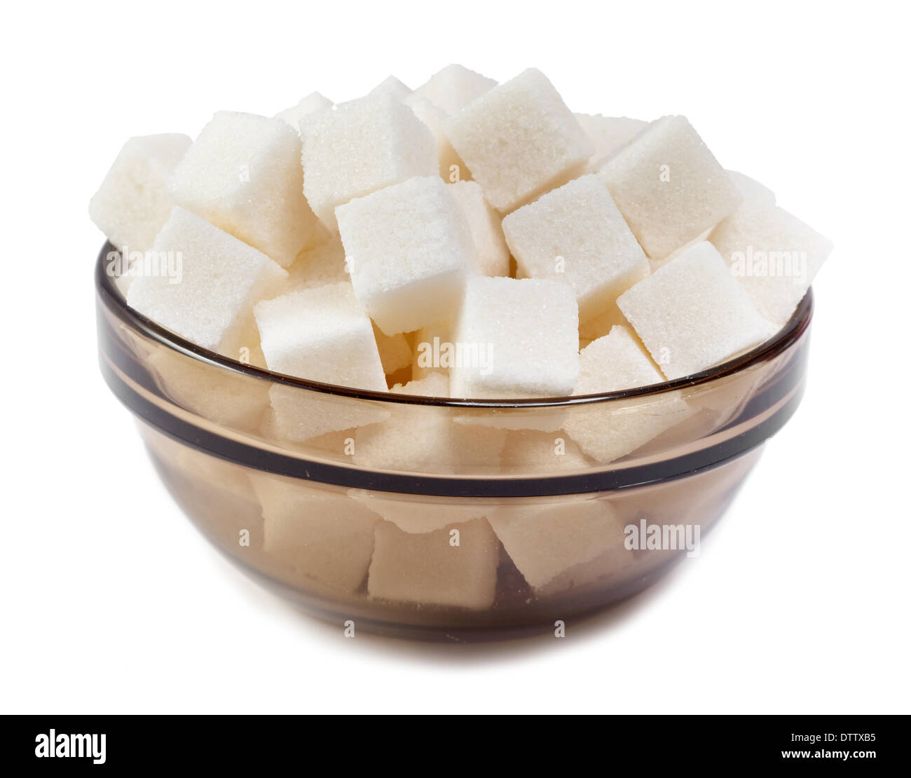 white refined sugar Stock Photo