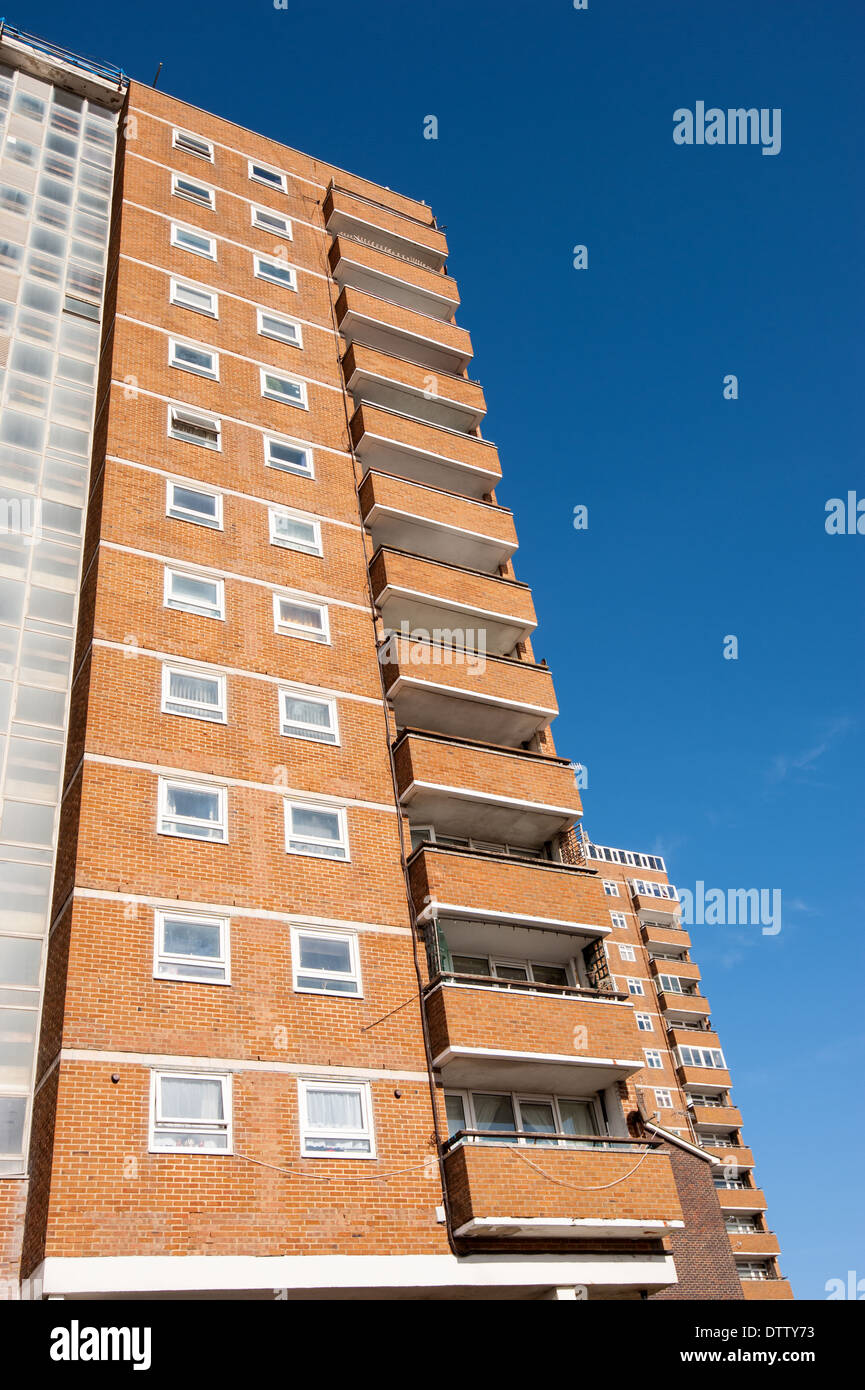 A high rise block of flats in Kemp Town area of Brighton Stock Photo Alamy
