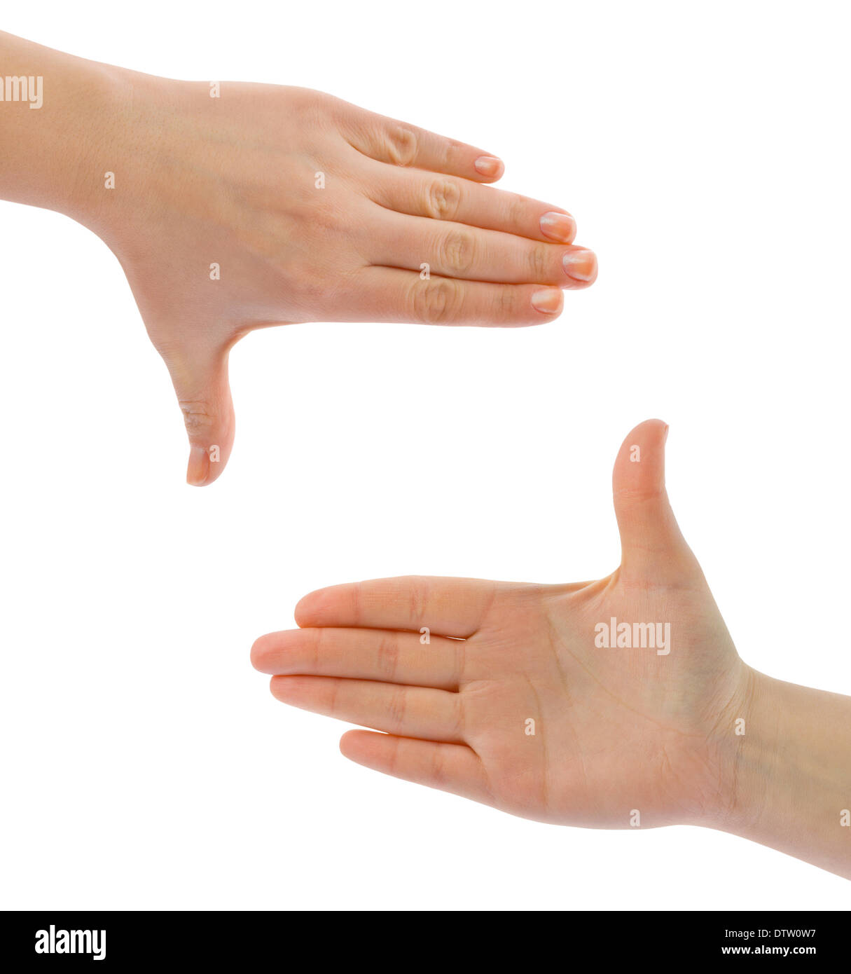 Frame made of hands Stock Photo - Alamy