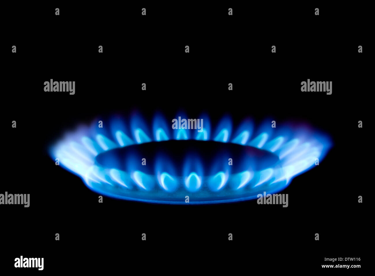 Gas flame Stock Photo