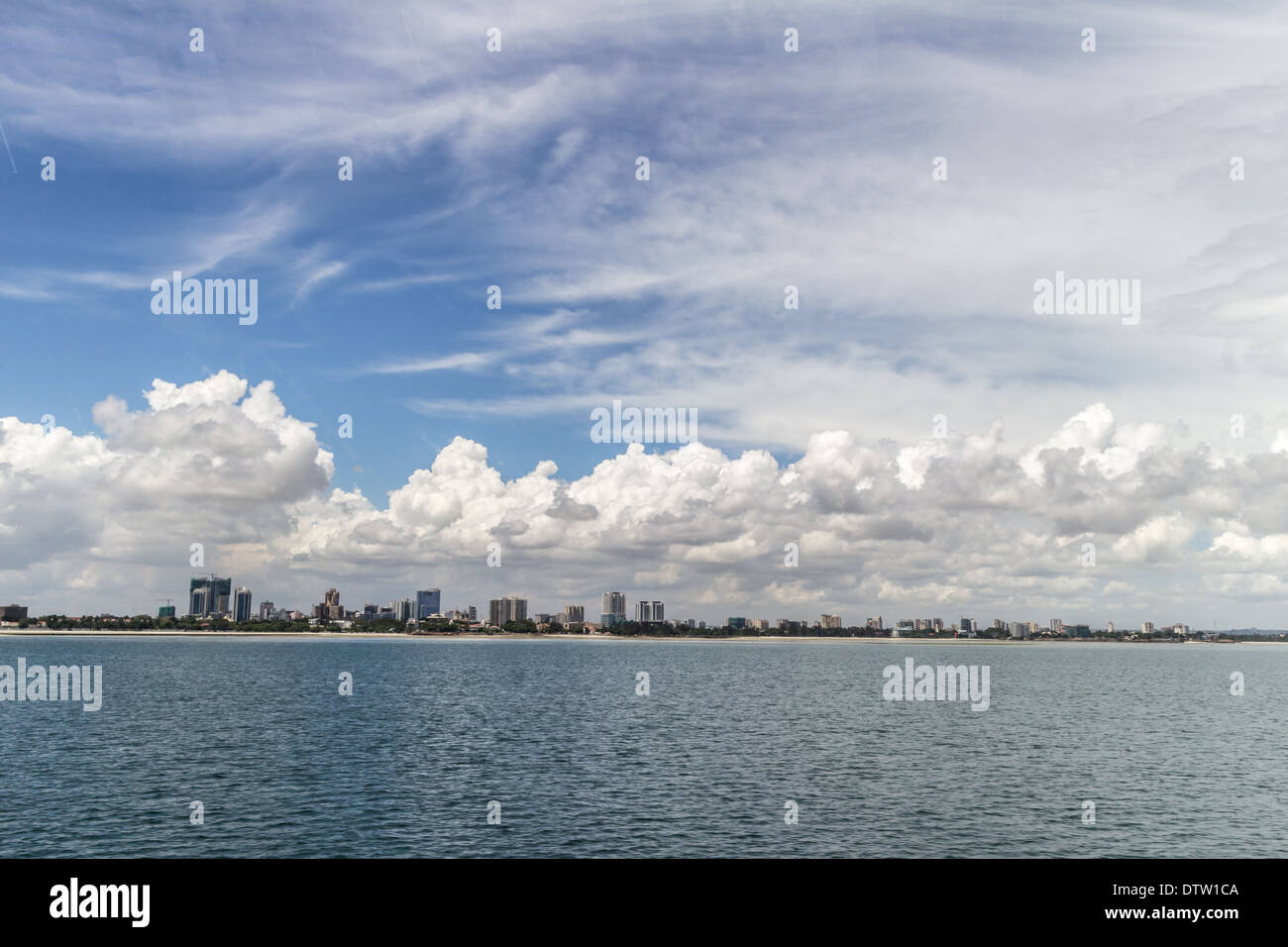 The shores of the Indian Ocean in Dar es Salaam, Tanzania Stock Photo