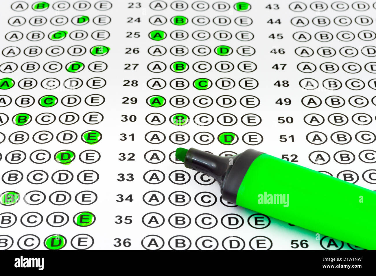 Marker and test Stock Photo - Alamy