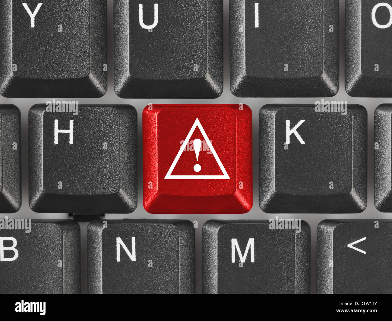 Computer keyboard with attention key Stock Photo Alamy