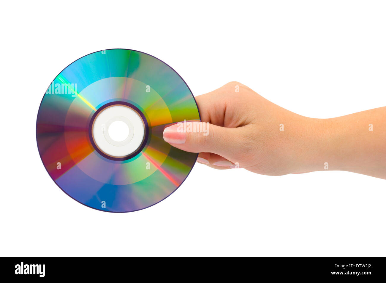 Woman computer computer cd rom disk hi-res stock photography and images ...