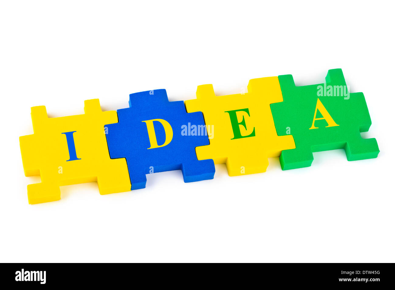 Puzzle Idea Stock Photo