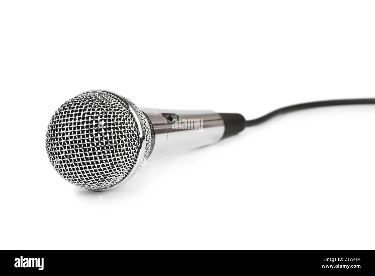 Microphone and cable Stock Photo Alamy