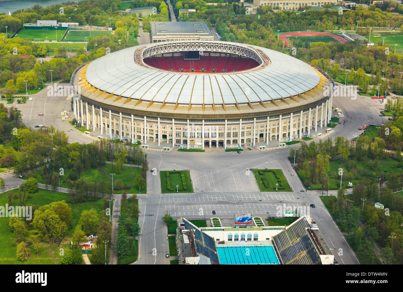 Stadium Luzniki at Moscow, Russia Stock Photo