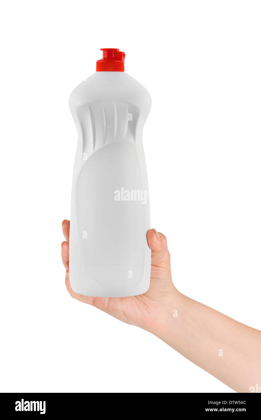 Hand with plastic bottle Stock Photo - Alamy