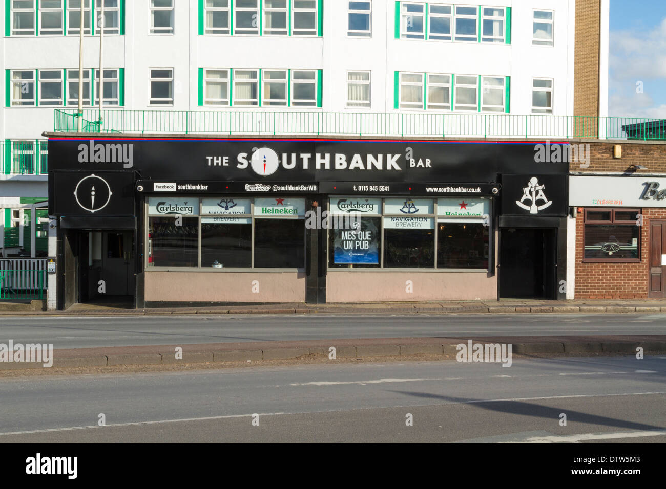 The Southbank Bar, West Bridgford, Nottinghamshire, England, UK Stock Photo