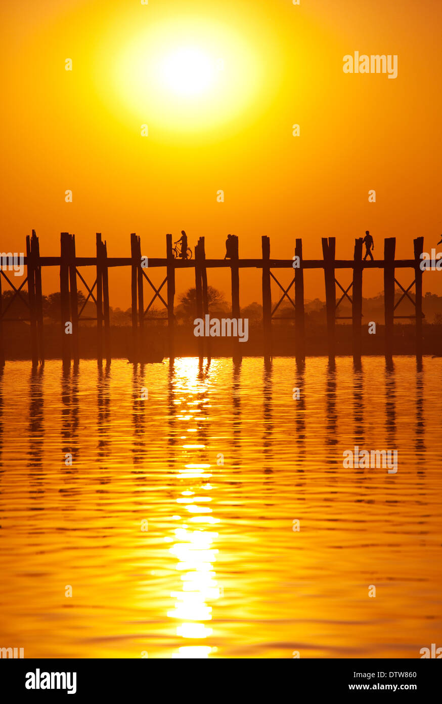 Bridge in Myanmar Stock Photo - Alamy