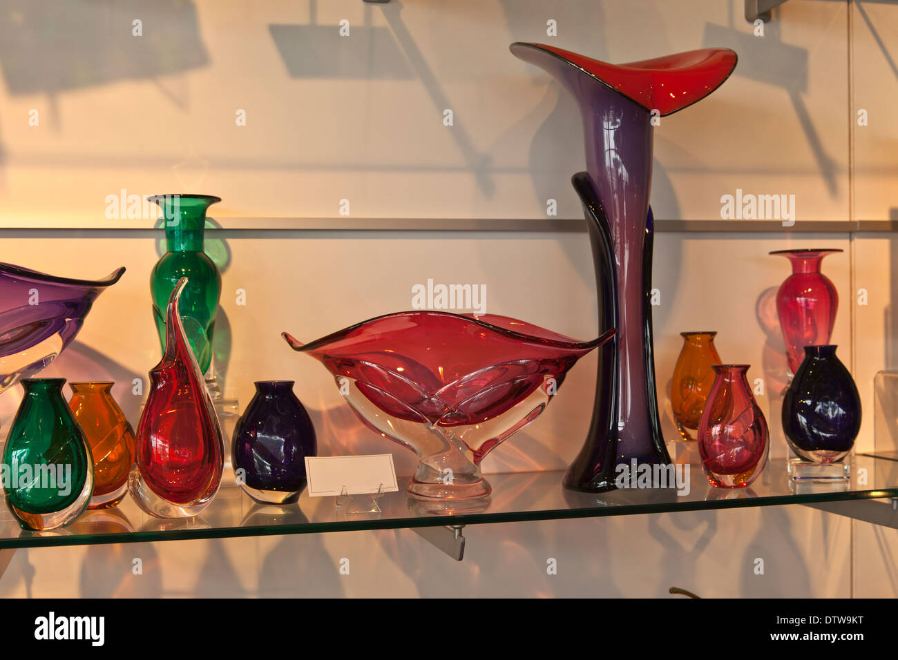 Glass art in Tacoma Washington. Stock Photo