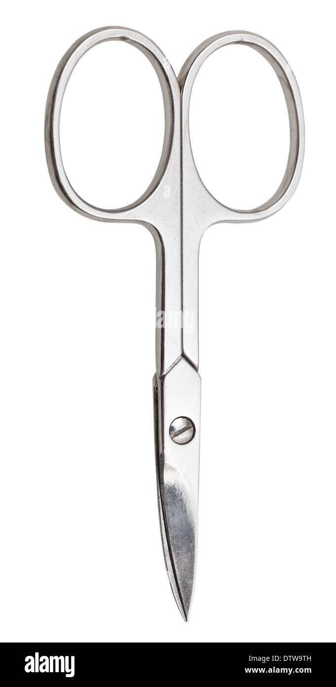 manicure scissors isolated on white background Stock Photo