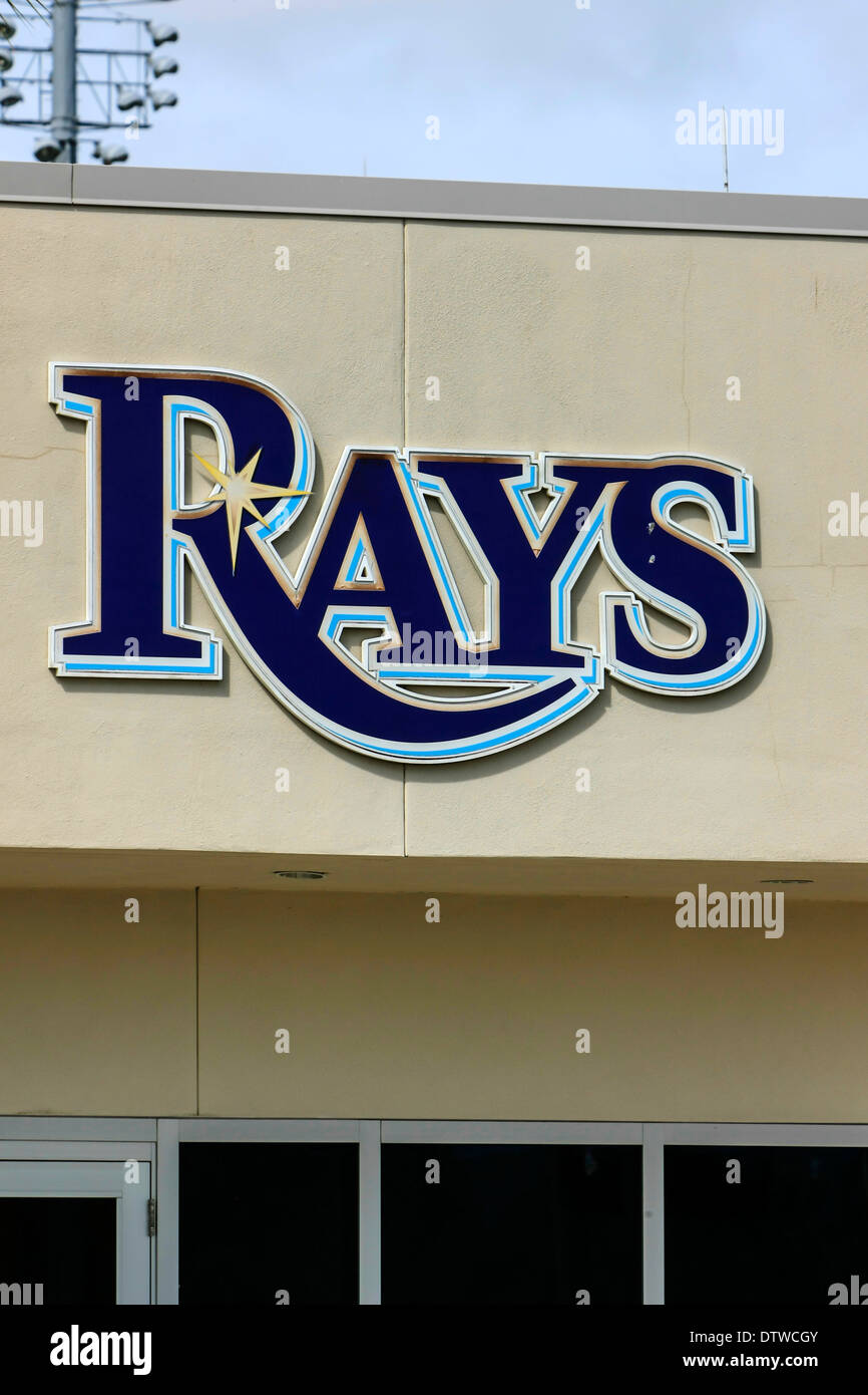 Tampa Bay Rays Spring Training Stadium Sign logo Stock Photo Alamy