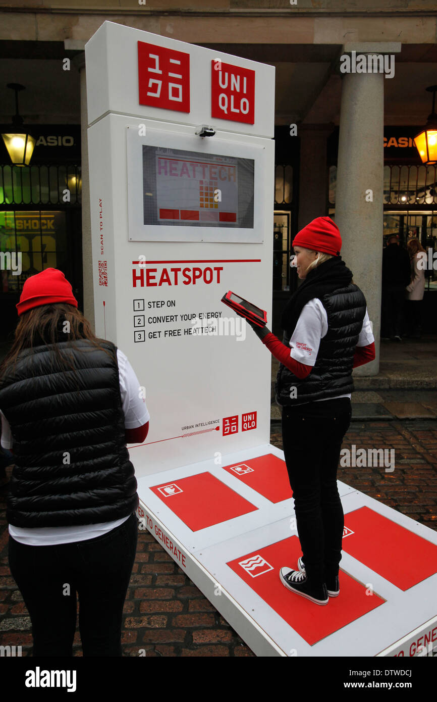 UNIQLO HEATTECH 'Heat spots' Stock Photo - Alamy
