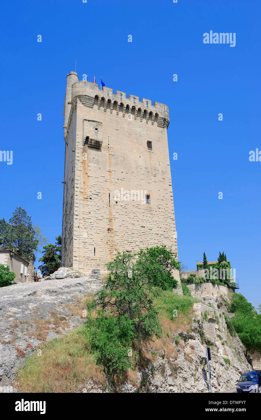 Fortified tower Philippe Le Bel, Villeneuve les Avignon Stock Photo