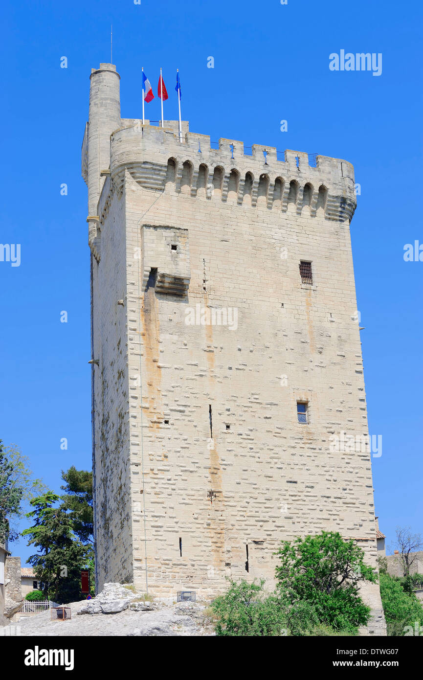 Fortified tower Philippe Le Bel, Villeneuve les Avignon Stock Photo
