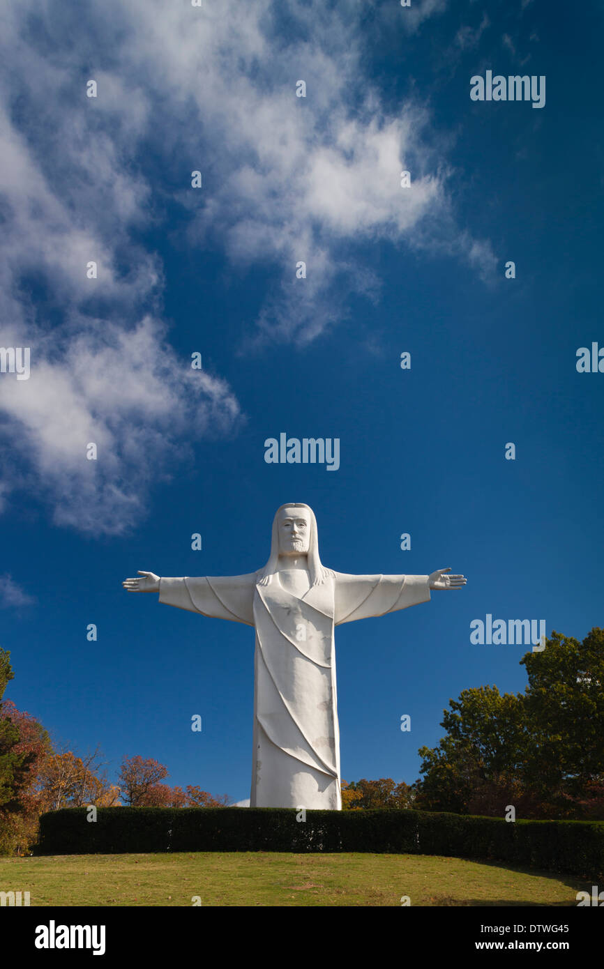 USA, Arkansas, Eureka Springs, statue of Christ of the Ozarks Stock