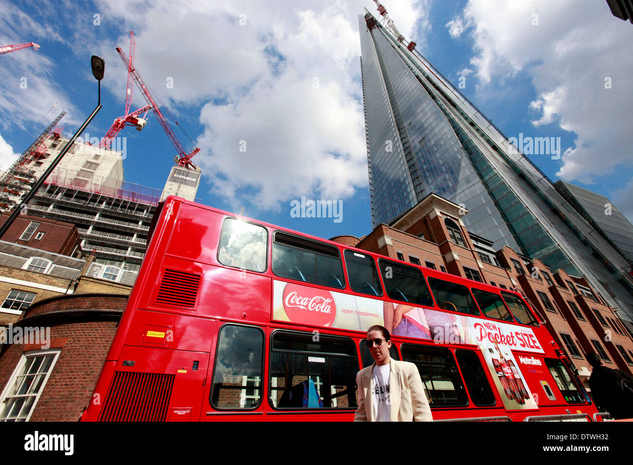 the unfinished Shard, the European Union's tallest building Stock Photo