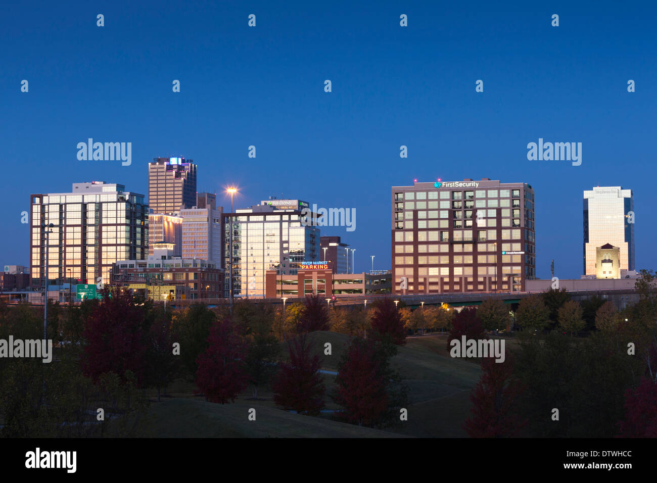 USA, Arkansas, Little Rock, city skyline at dawn Stock Photo - Alamy