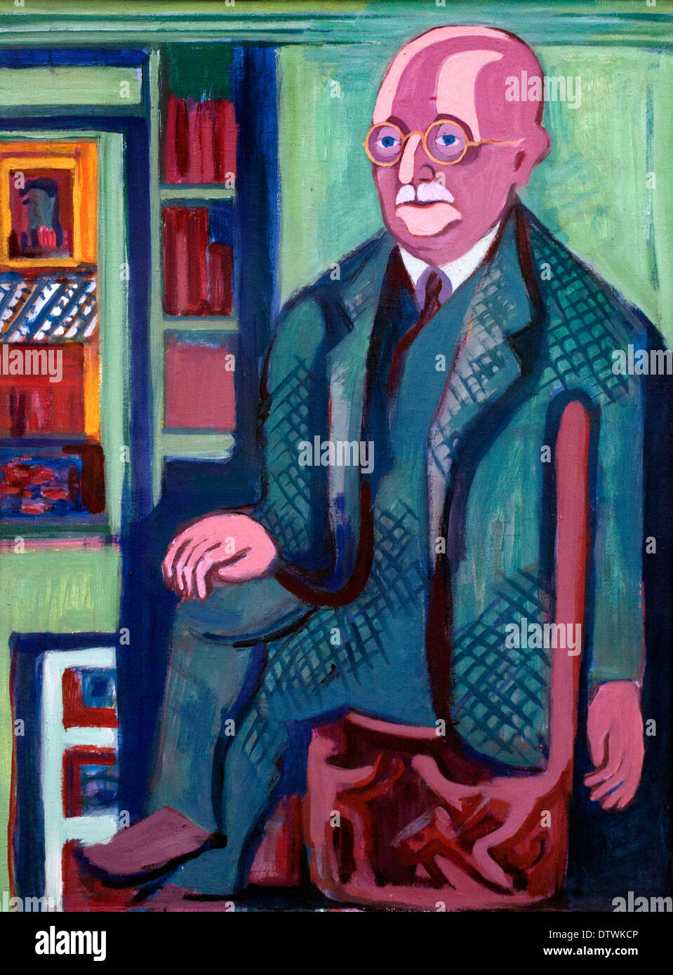 Portrait of Dr Carl Hagemann 1928 Ernst Ludwig Kirchner 1880 -1938 German Germany Stock Photo