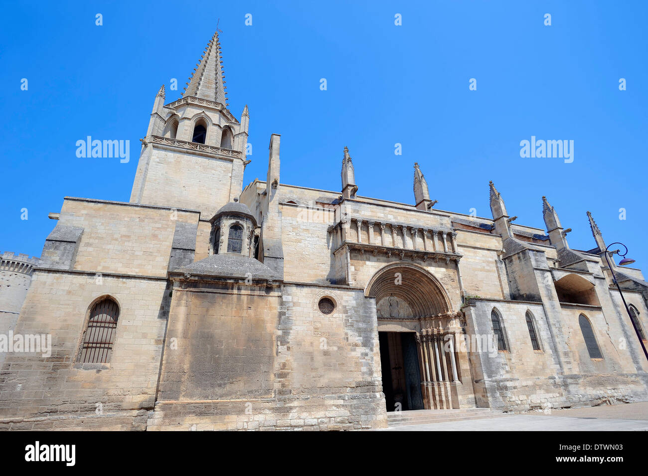 Church Collegiale Sainte Marthe, Tarascon Stock Photo