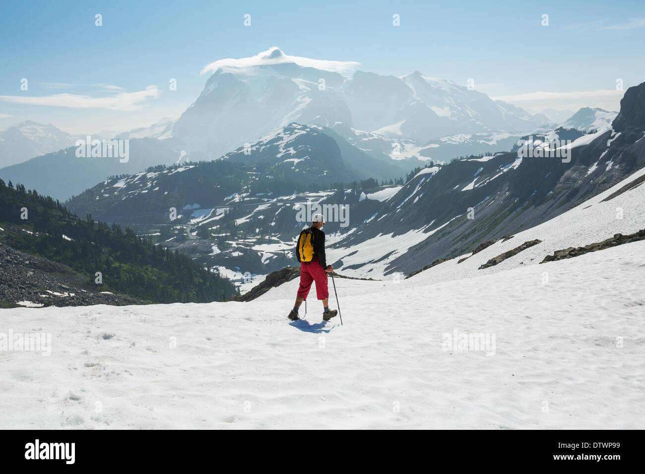 Hike in Mt.Baker area Stock Photo Alamy