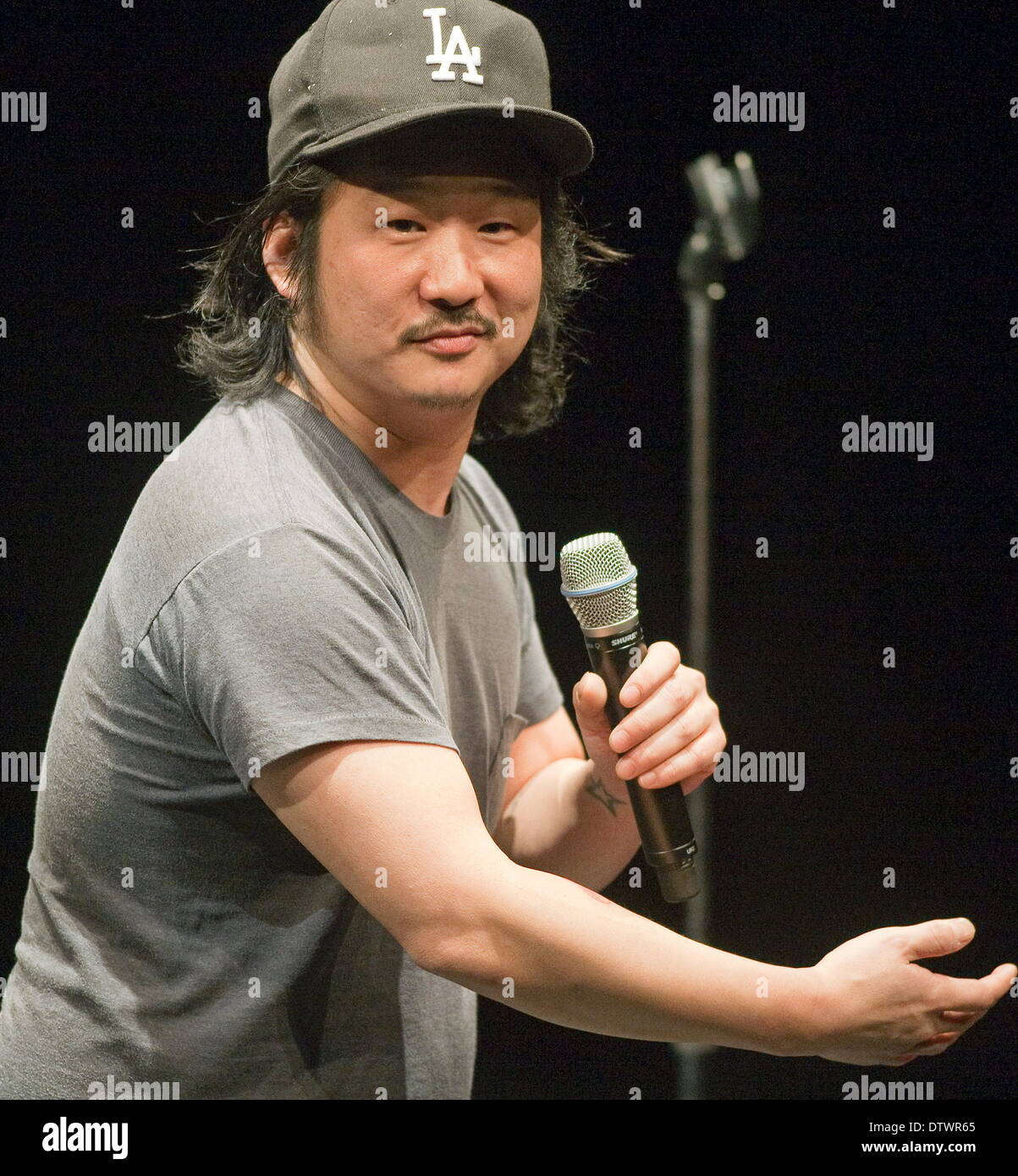 Vancouver, British Columbia, Canada. 20th Feb, 2014. Comedian BOBBY LEE at  the Best of the Fest relocated to the Vancouver Playhouse Theatre during  the inaugural NorthWest Comedy Fest in Vancouver. © Heinz