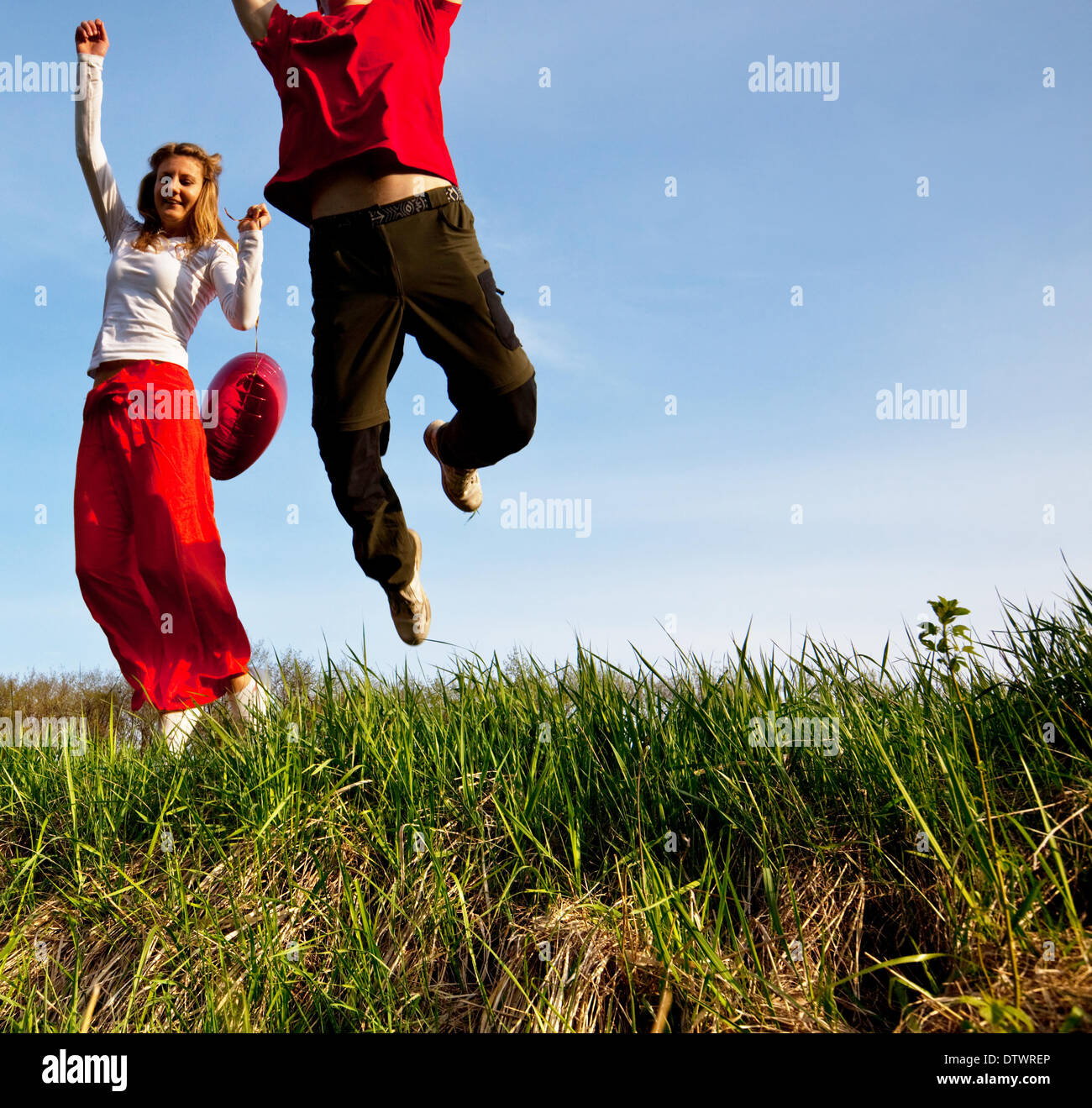 Happy jump girl hi-res stock photography and images - Alamy