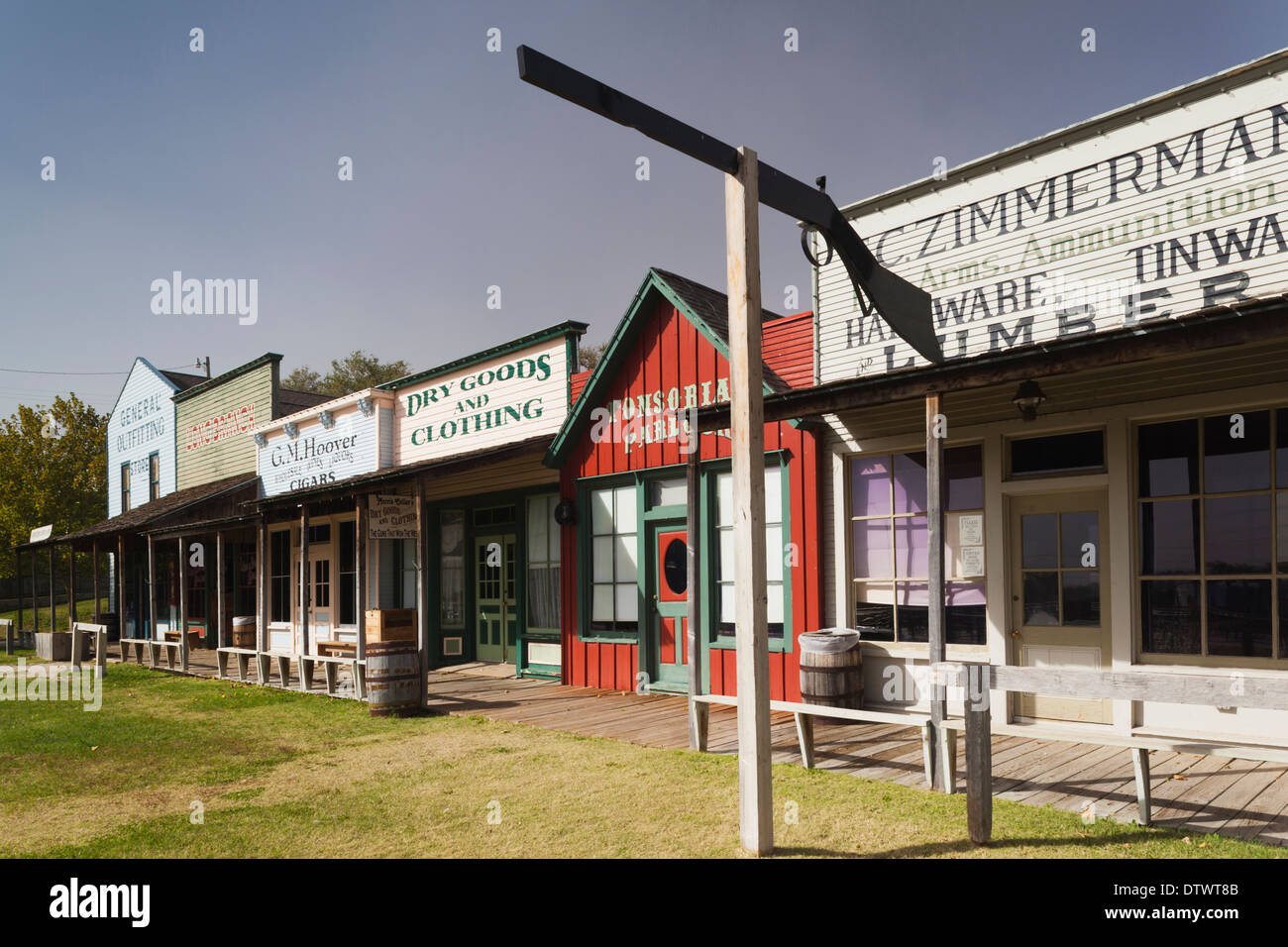 USA, Kansas, Dodge City, Boot Hill Museum exterior Stock Photo Alamy