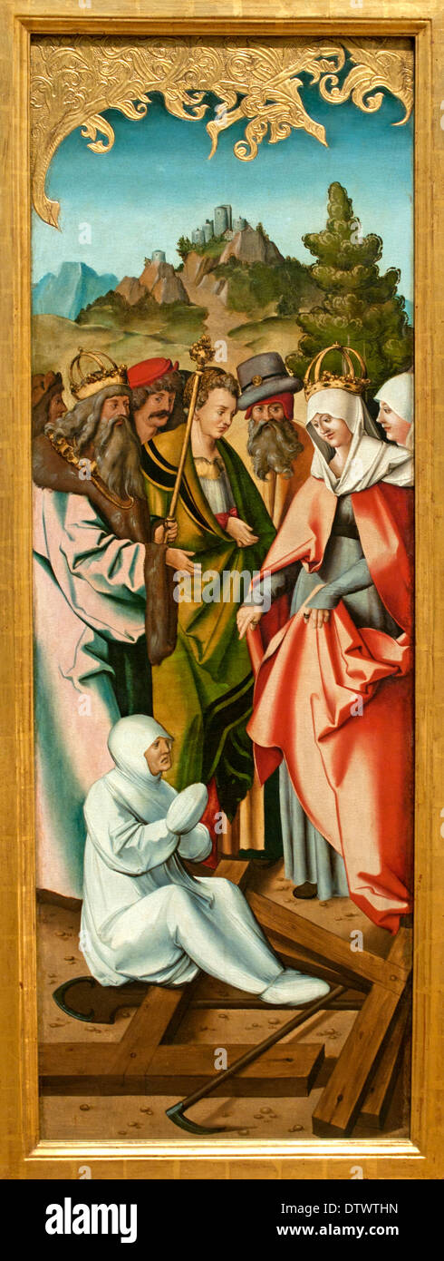 The Finding of the True Cross by Saint Helena 1515 Master IS with the shovel ( Meister IS mit der Schaufel ) German Germany Stock Photo