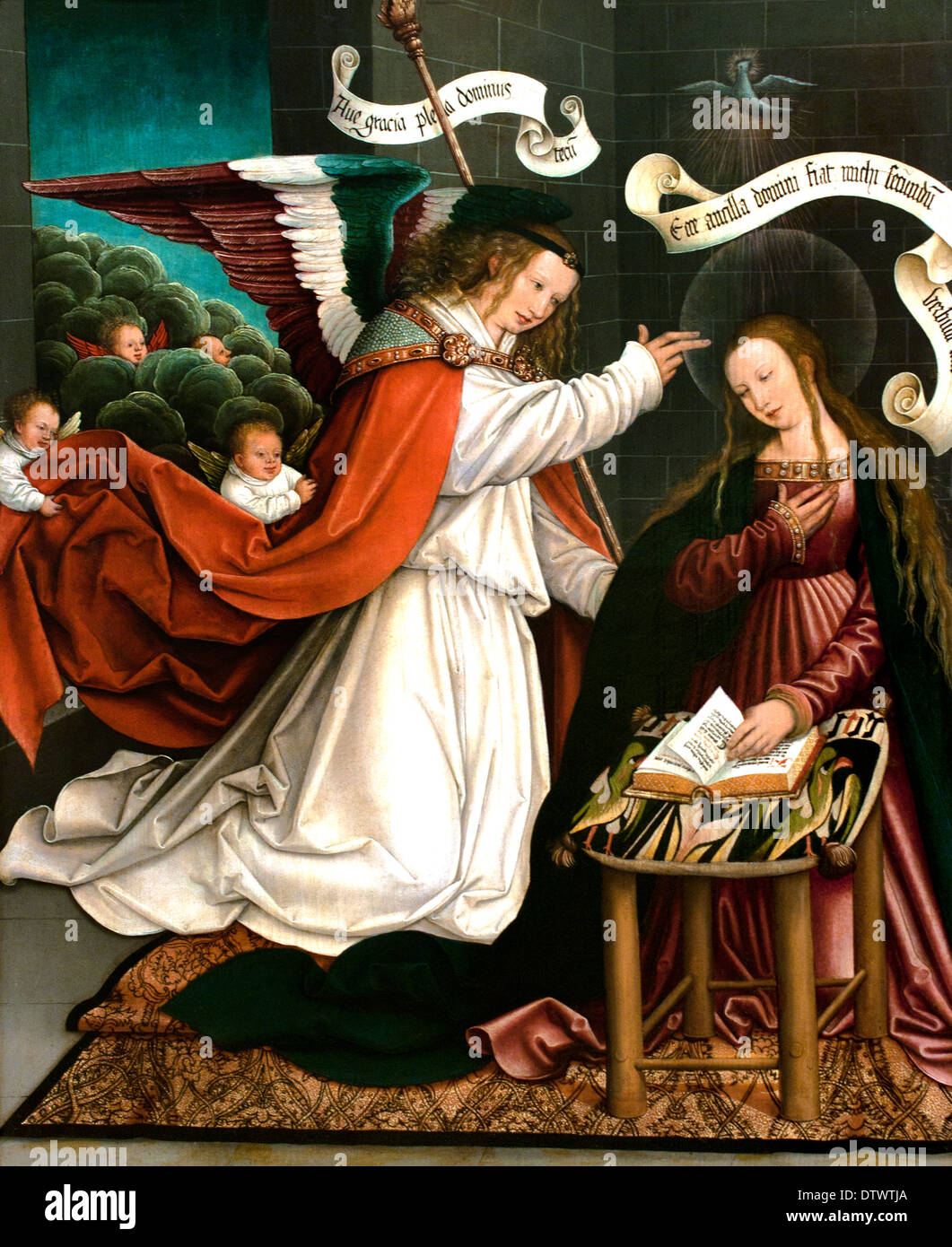 Annunciation to Mary  1515 -1520 Bernhard Striegel  1460 - 1528 German Germany Stock Photo