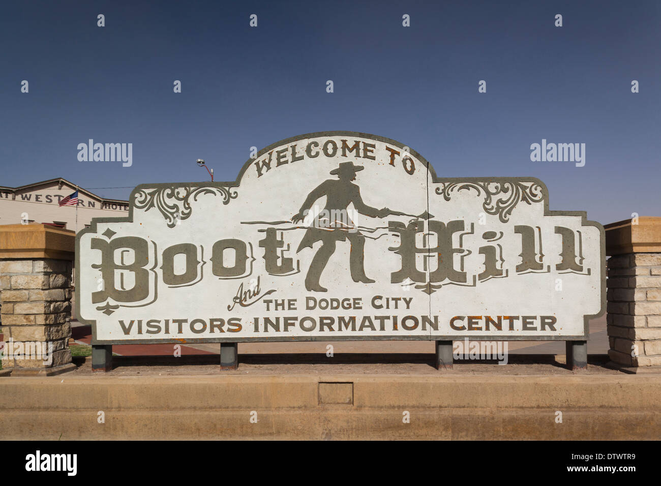 USA, Kansas, Dodge City, Boot Hill Museum, sign Stock Photo - Alamy