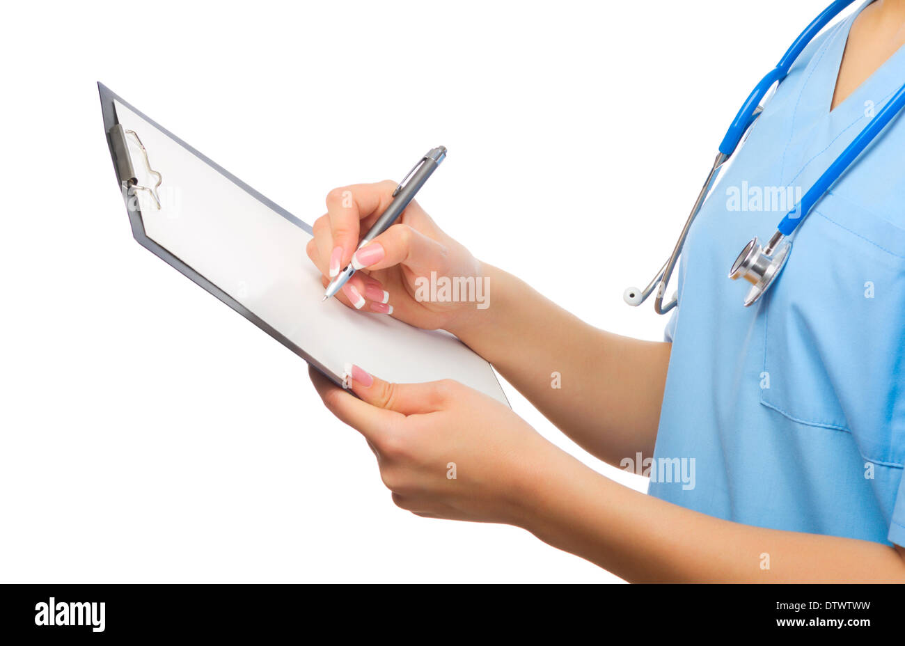 Young doctor clipboard hi-res stock photography and images - Alamy