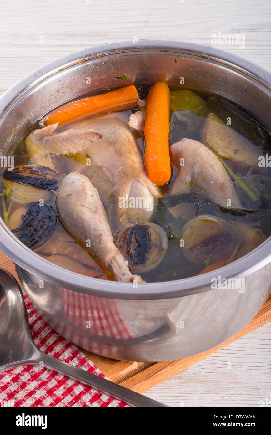 chicken in the pot Stock Photo - Alamy