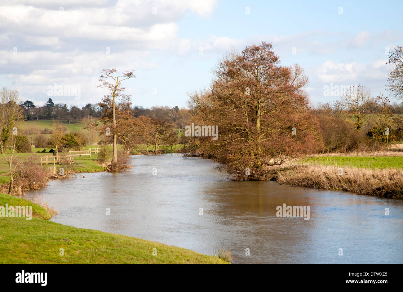 River Stour landscape of Dedham Vale, Essex, England Stock Photo