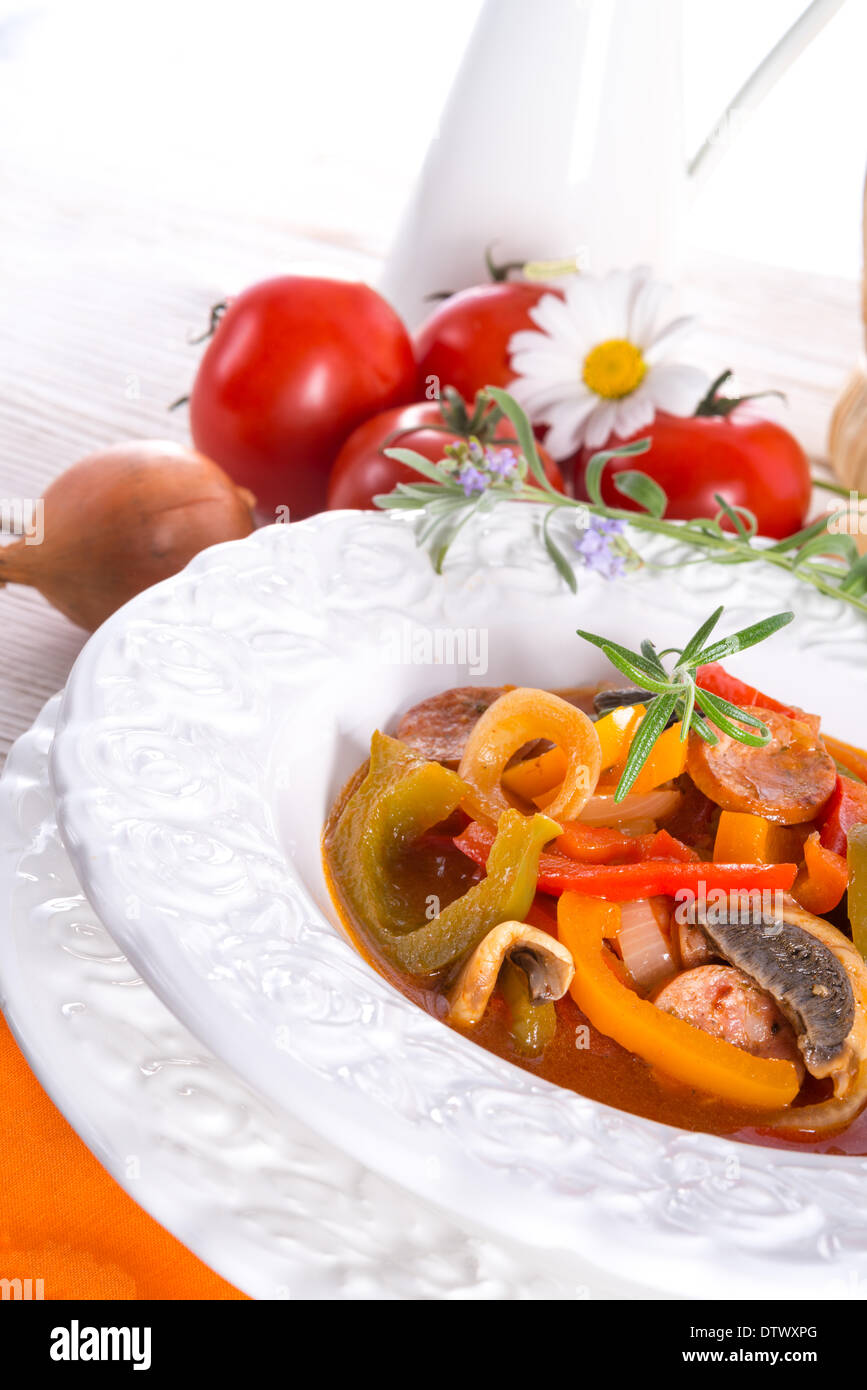 Hungarian lecho tomato paprika hi-res stock photography and images - Alamy