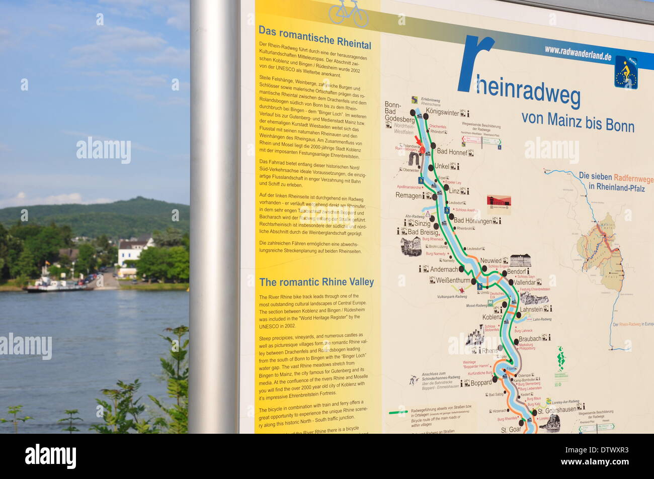 Rheinradweg von mainz nach bonn hi-res stock photography and images - Alamy