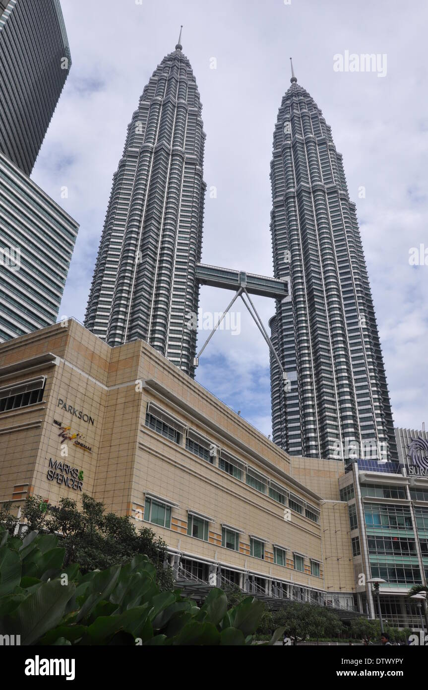 petronas towers,kuala lumpur,malaysia Stock Photo