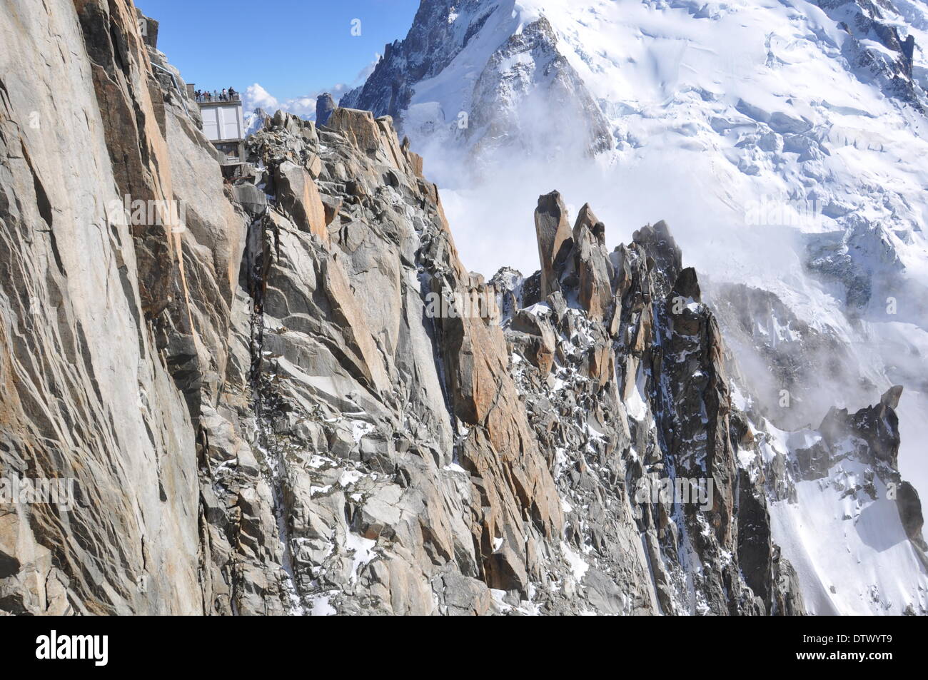 mont-blanc-massiv,french alps Stock Photo