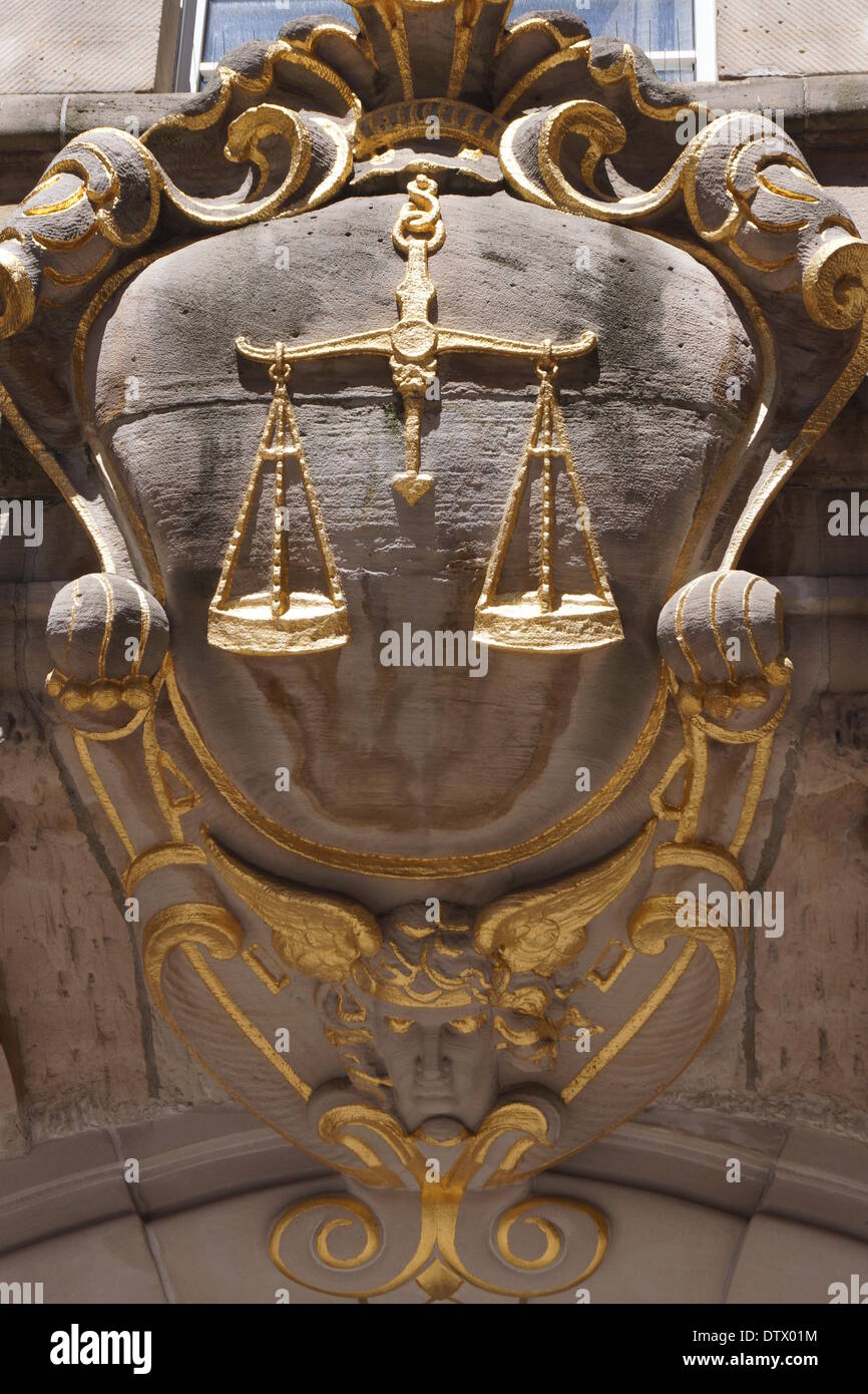 scales of justice,st.gallen,switzerland Stock Photo